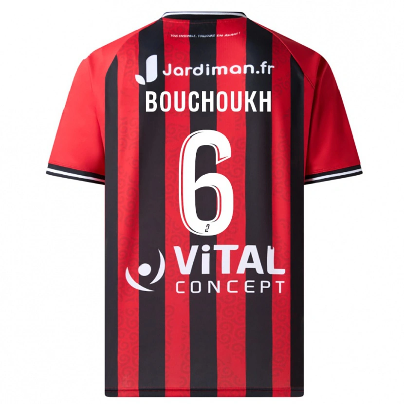 Danxen Women Ahmed Bouchoukh #6 Red Black Home Jersey 2025/26 T-Shirt