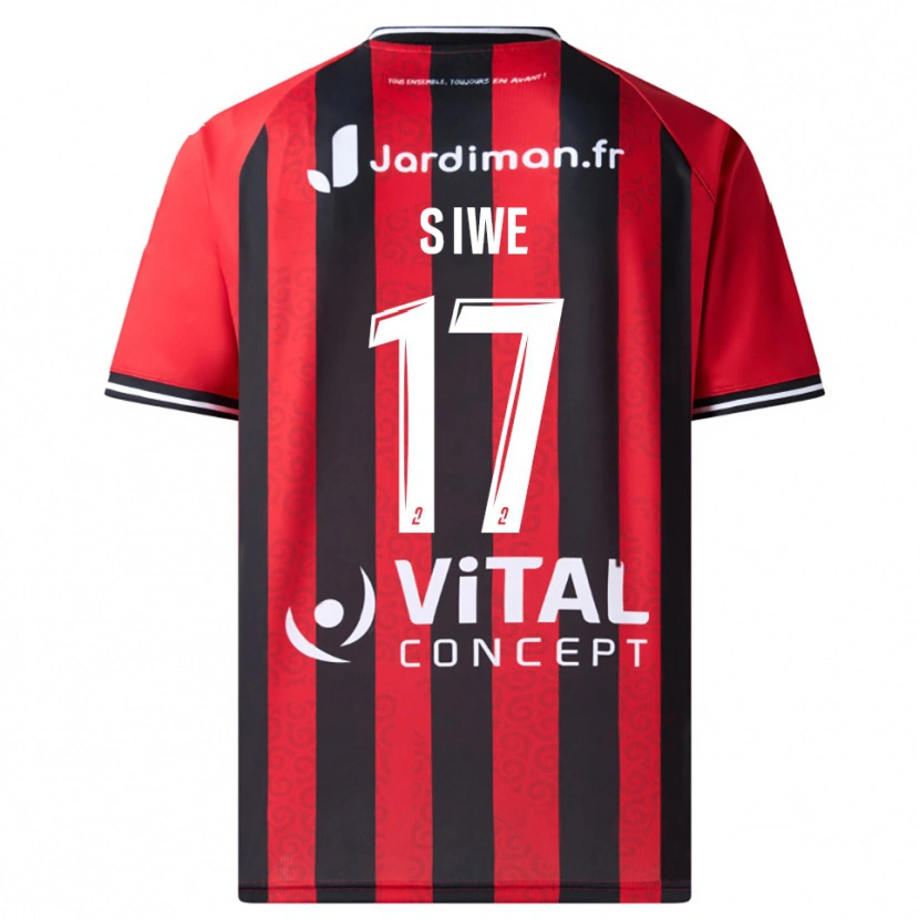 Danxen Women Jacques Siwe #17 Red Black Home Jersey 2025/26 T-Shirt