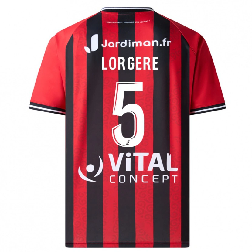 Danxen Women Charlotte Lorgere #5 Red Black Home Jersey 2025/26 T-Shirt