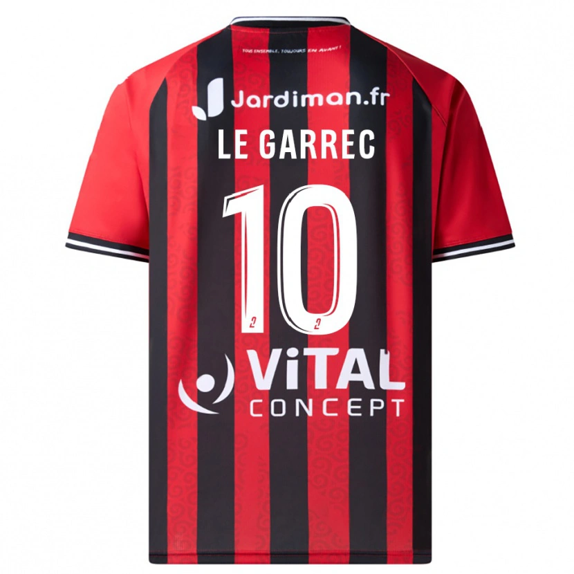 Danxen Women Léa Le Garrec #10 Red Black Home Jersey 2025/26 T-Shirt