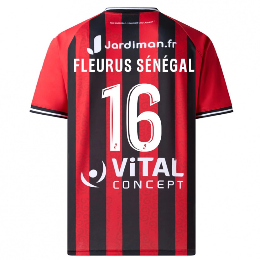 Danxen Women Paul Fleurus Sénégal #16 Red Black Home Jersey 2025/26 T-Shirt
