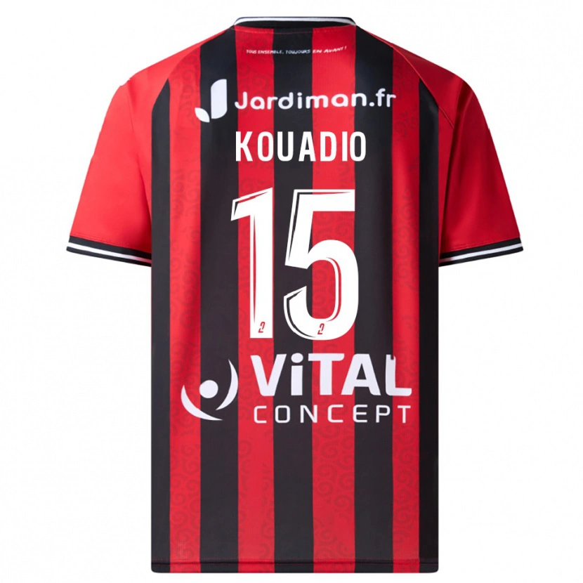 Danxen Women Kyan Kouadio #15 Red Black Home Jersey 2025/26 T-Shirt