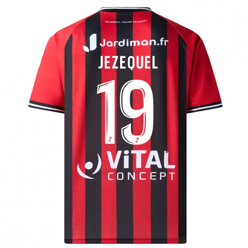 Danxen Women Emmy Jezequel #19 Red Black Home Jersey 2025/26 T-Shirt