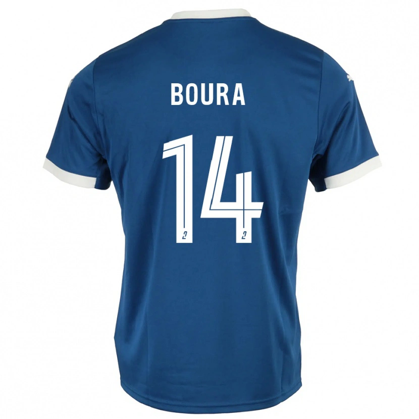 Danxen Women Ismaël Boura #14 Blue White Home Jersey 2025/26 T-Shirt
