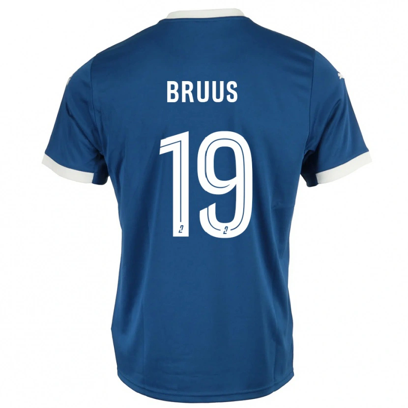 Danxen Women Andreas Bruus #19 Blue White Home Jersey 2025/26 T-Shirt