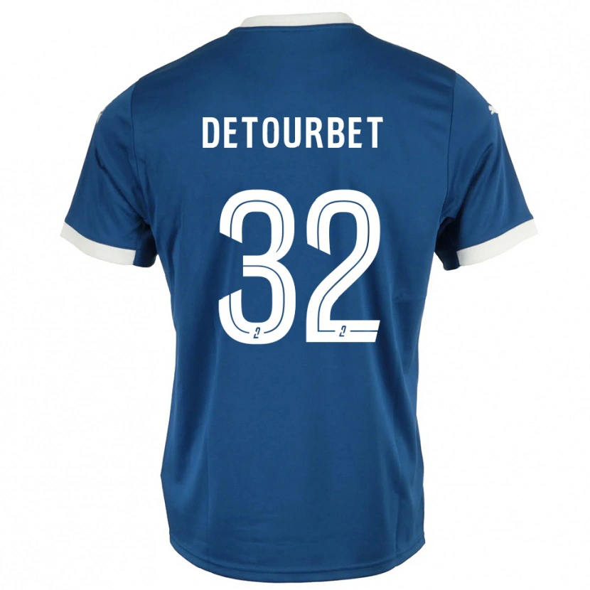 Danxen Women Mathys Detourbet #32 Blue White Home Jersey 2025/26 T-Shirt