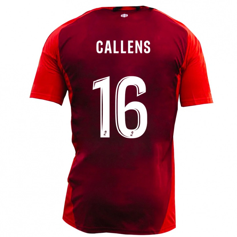 Danxen Women Thomas Callens #16 Red Burgundy Home Jersey 2025/26 T-Shirt