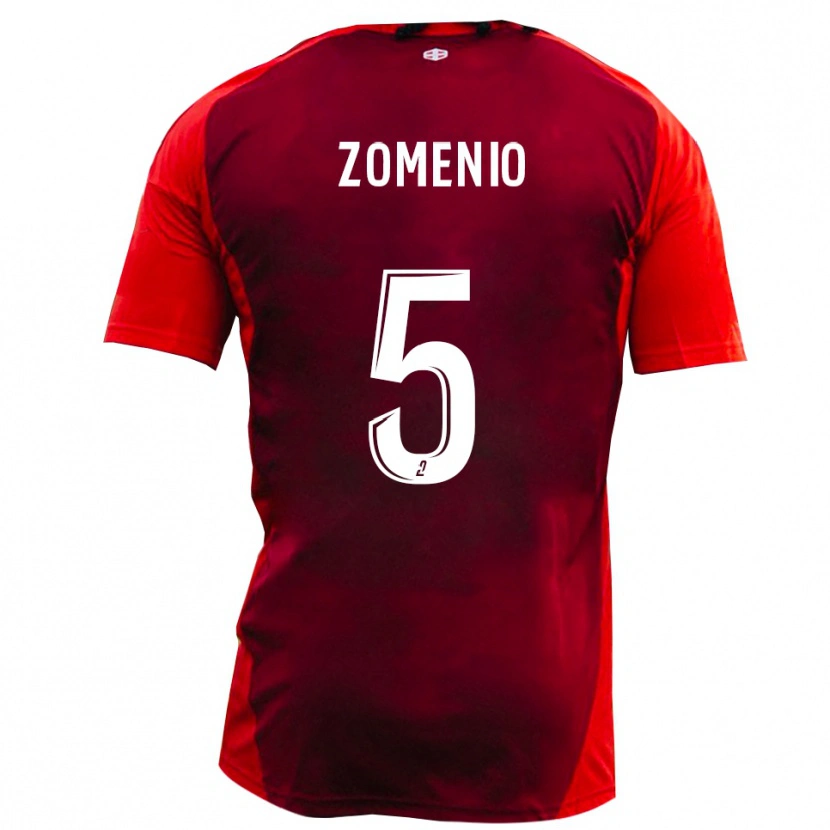 Danxen Women Paco Zomenio #5 Red Burgundy Home Jersey 2025/26 T-Shirt