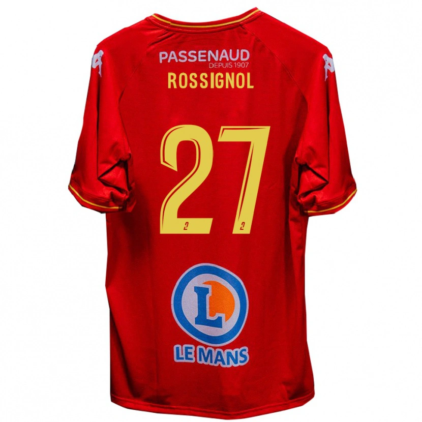 Danxen Women Martin Rossignol #27 Red Yellow Home Jersey 2025/26 T-Shirt
