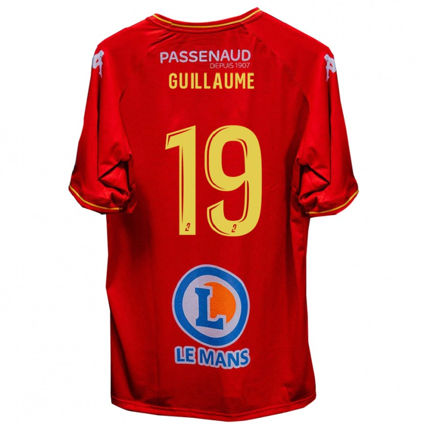 Danxen Women Baptiste Guillaume #19 Red Yellow Home Jersey 2025/26 T-Shirt