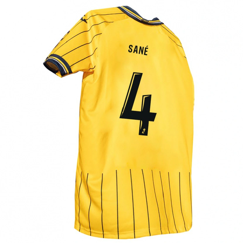 Danxen Women Cheikh Sané #4 Yellow Navy Home Jersey 2025/26 T-Shirt