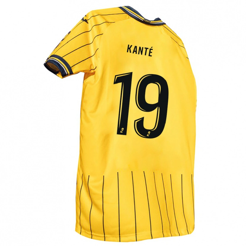 Danxen Women Ousmane Kanté #19 Yellow Navy Home Jersey 2025/26 T-Shirt