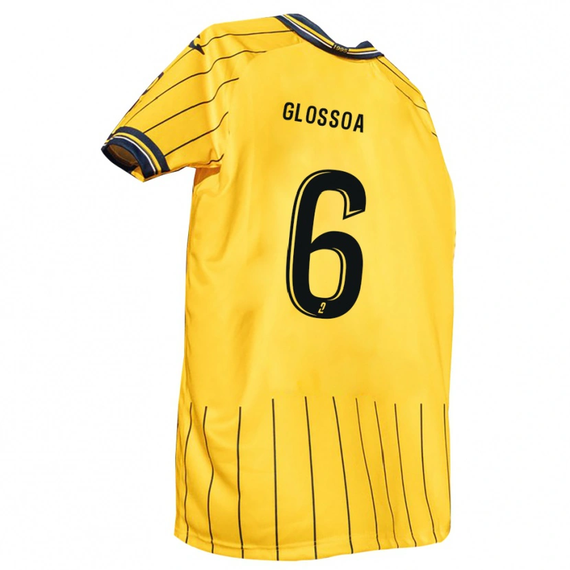 Danxen Women Neil Glossoa #6 Yellow Navy Home Jersey 2025/26 T-Shirt