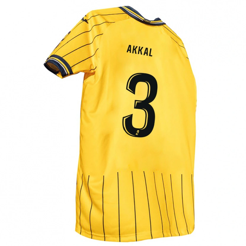 Danxen Women Amine Akkal #3 Yellow Navy Home Jersey 2025/26 T-Shirt