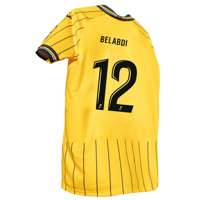 Danxen Women Tao Belabdi #12 Yellow Navy Home Jersey 2025/26 T-Shirt