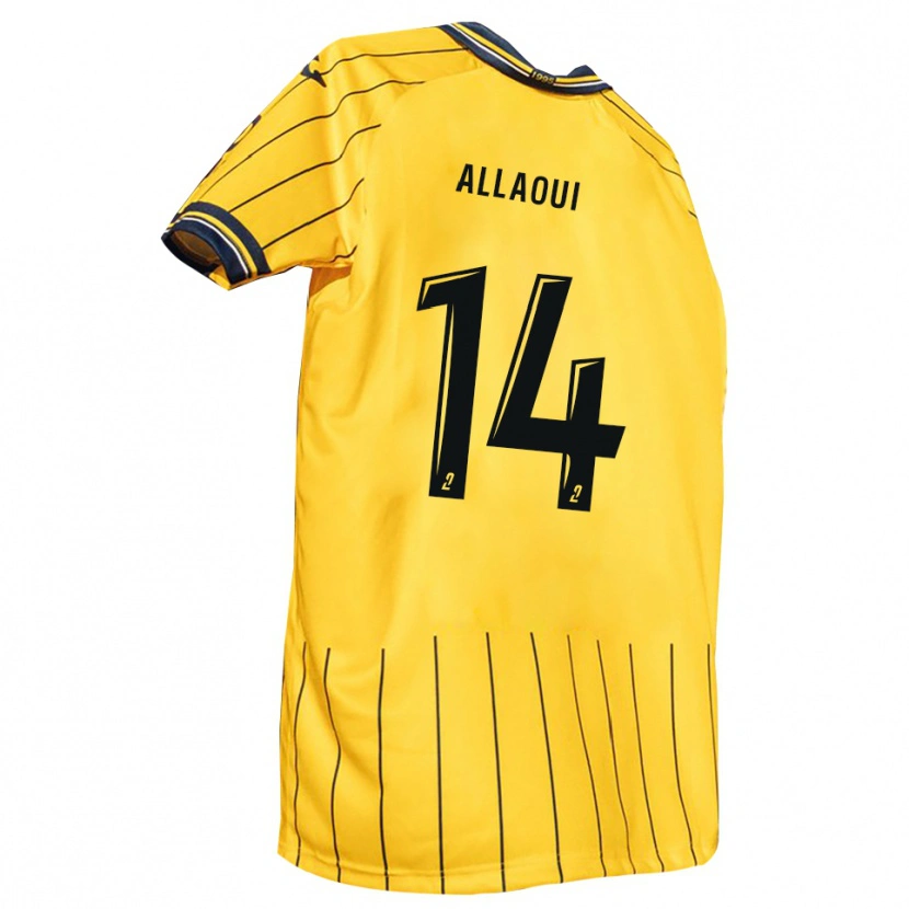 Danxen Women Nahil Allaoui #14 Yellow Navy Home Jersey 2025/26 T-Shirt