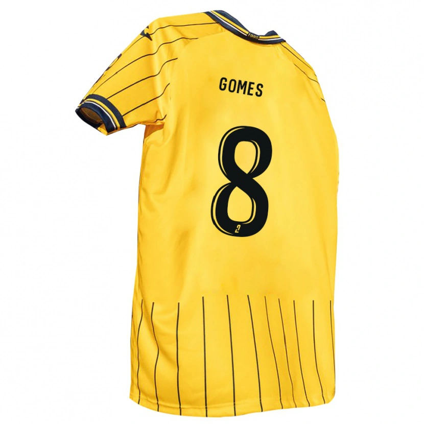 Danxen Women Tom Gomes #8 Yellow Navy Home Jersey 2025/26 T-Shirt