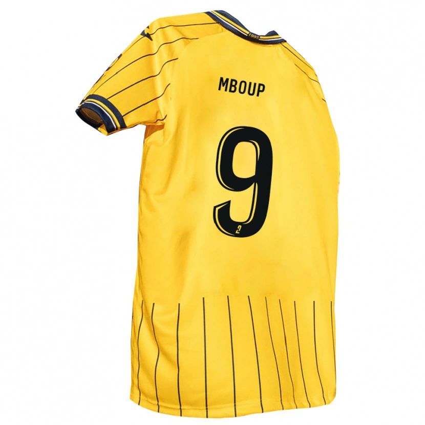 Danxen Women Pathé Mboup #9 Yellow Navy Home Jersey 2025/26 T-Shirt