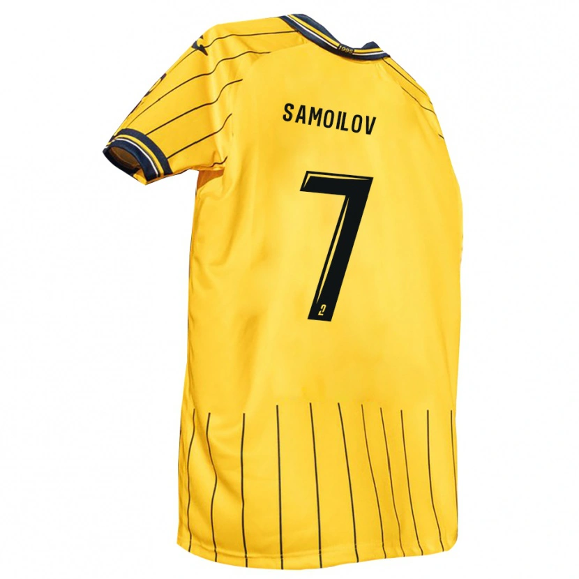 Danxen Women Maksim Samoilov #7 Yellow Navy Home Jersey 2025/26 T-Shirt