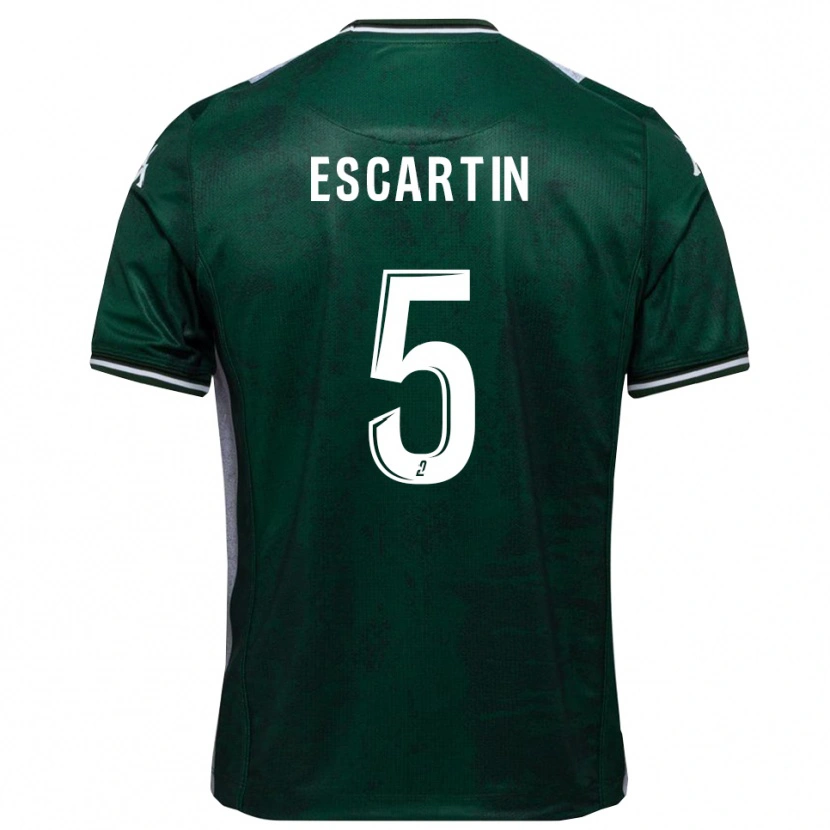 Danxen Women Josué Escartin #5 Green White Home Jersey 2025/26 T-Shirt