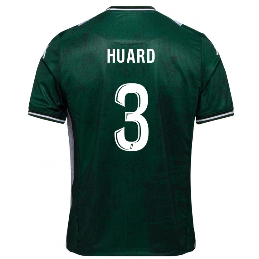 Danxen Women Matthieu Huard #3 Green White Home Jersey 2025/26 T-Shirt