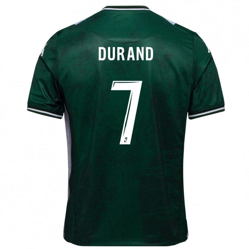 Danxen Women Damien Durand #7 Green White Home Jersey 2025/26 T-Shirt