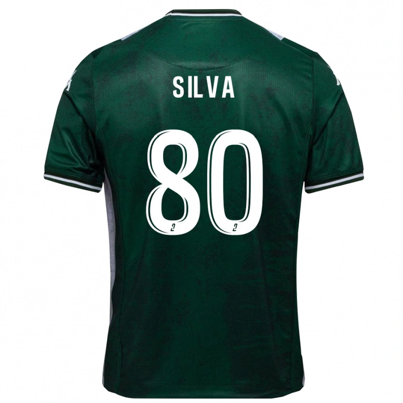 Danxen Women Brian Silva #80 Green White Home Jersey 2025/26 T-Shirt