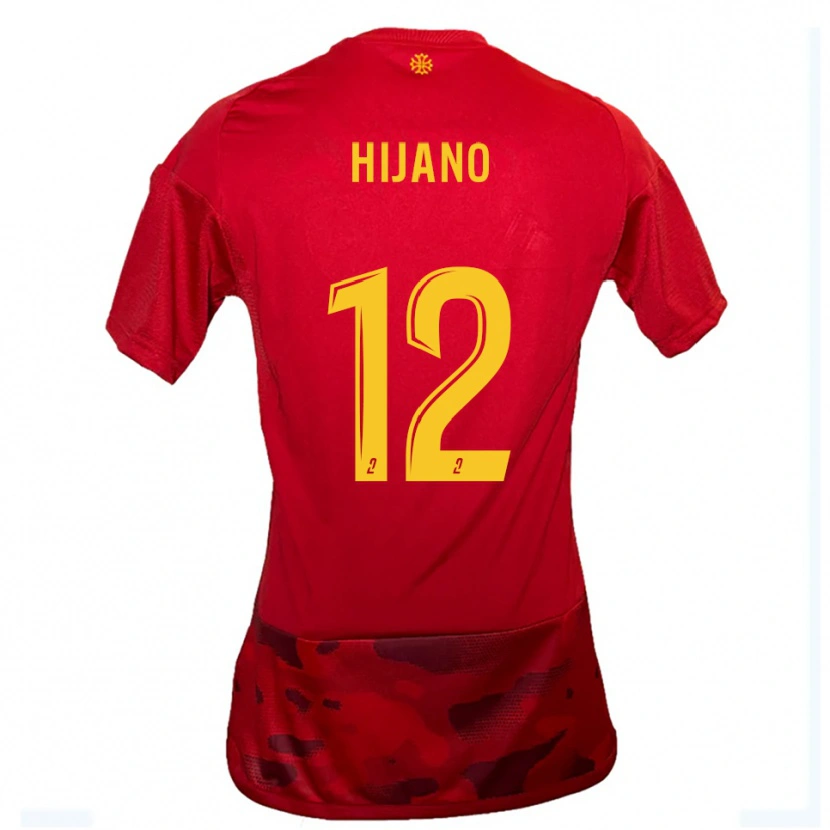 Danxen Women Noa Hijano #12 Red Yellow Home Jersey 2025/26 T-Shirt