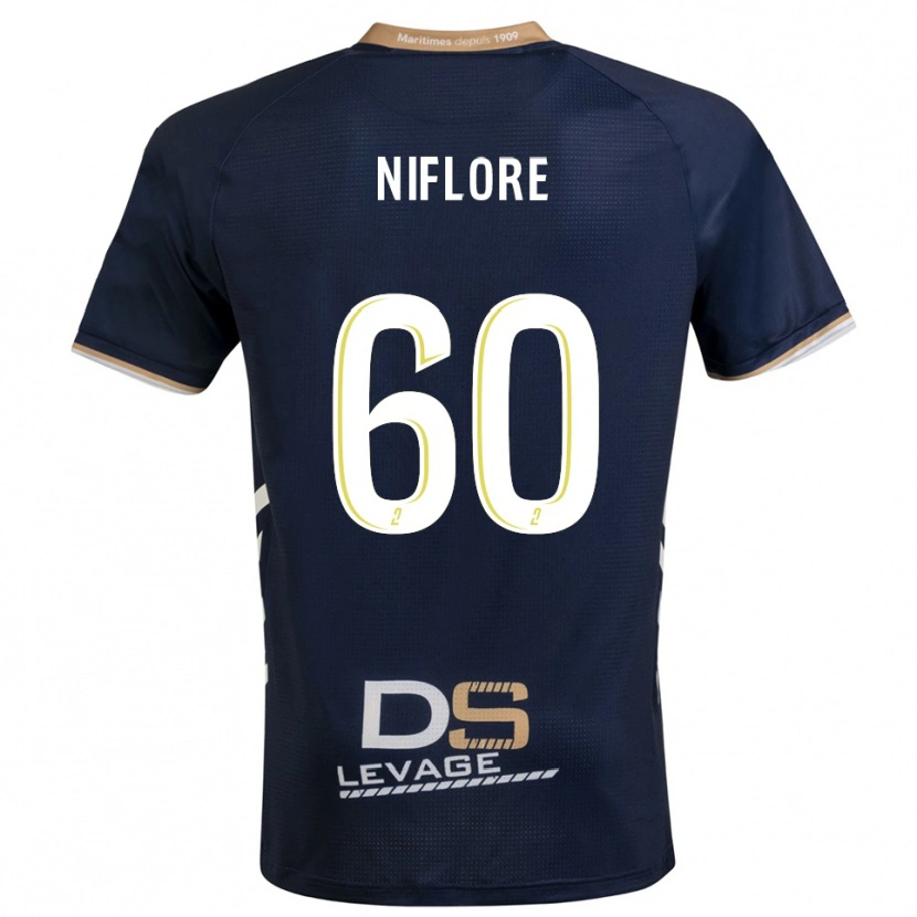 Danxen Women Mathys Niflore #60 Navy Gold Home Jersey 2025/26 T-Shirt