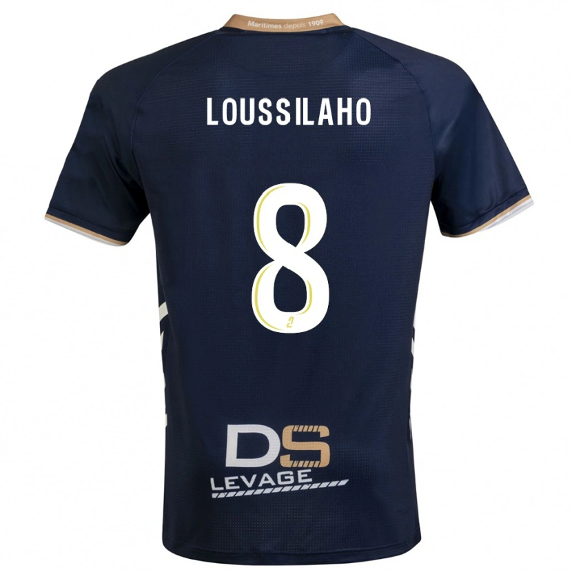 Danxen Women Lenny Dziki Loussilaho #8 Navy Gold Home Jersey 2025/26 T-Shirt