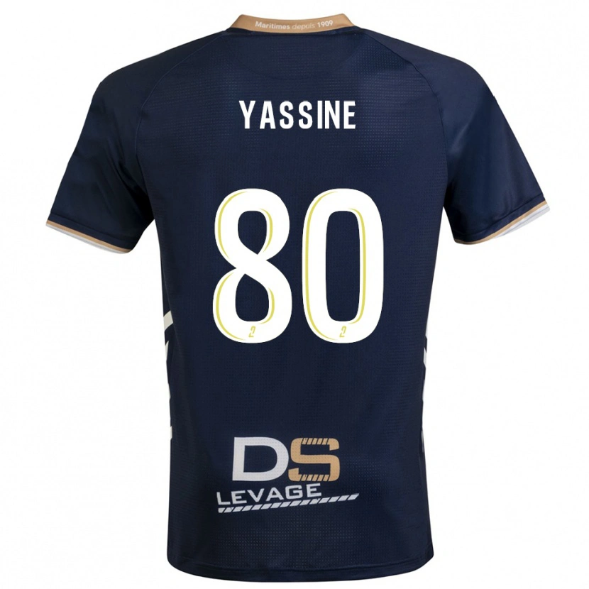 Danxen Women Gessime Yassine #80 Navy Gold Home Jersey 2025/26 T-Shirt