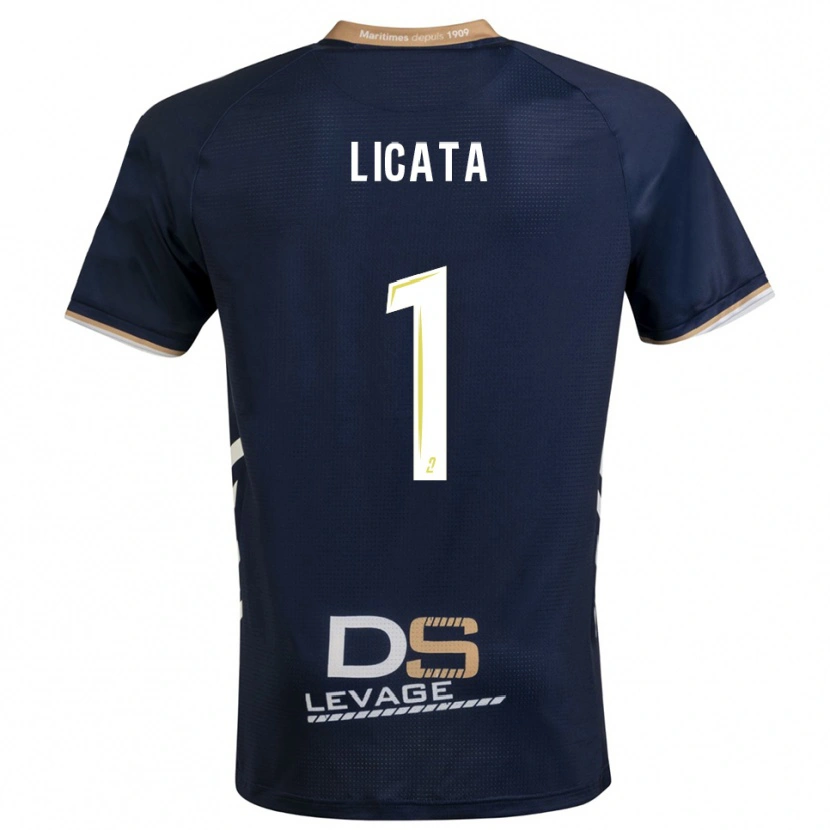 Danxen Women Rafael Licata #1 Navy Gold Home Jersey 2025/26 T-Shirt