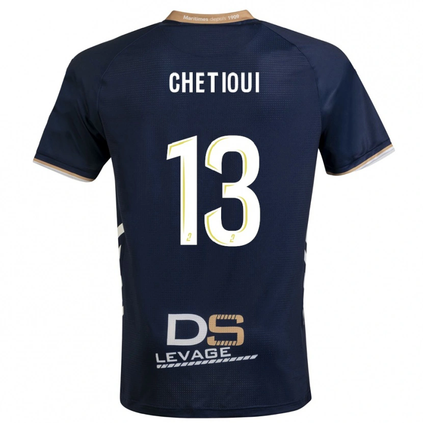 Danxen Women Shain Chetioui #13 Navy Gold Home Jersey 2025/26 T-Shirt