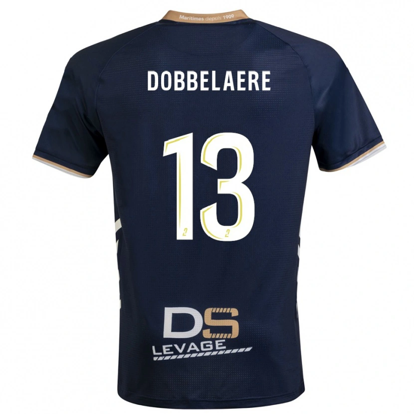 Danxen Women Maxime Dobbelaere #13 Navy Gold Home Jersey 2025/26 T-Shirt