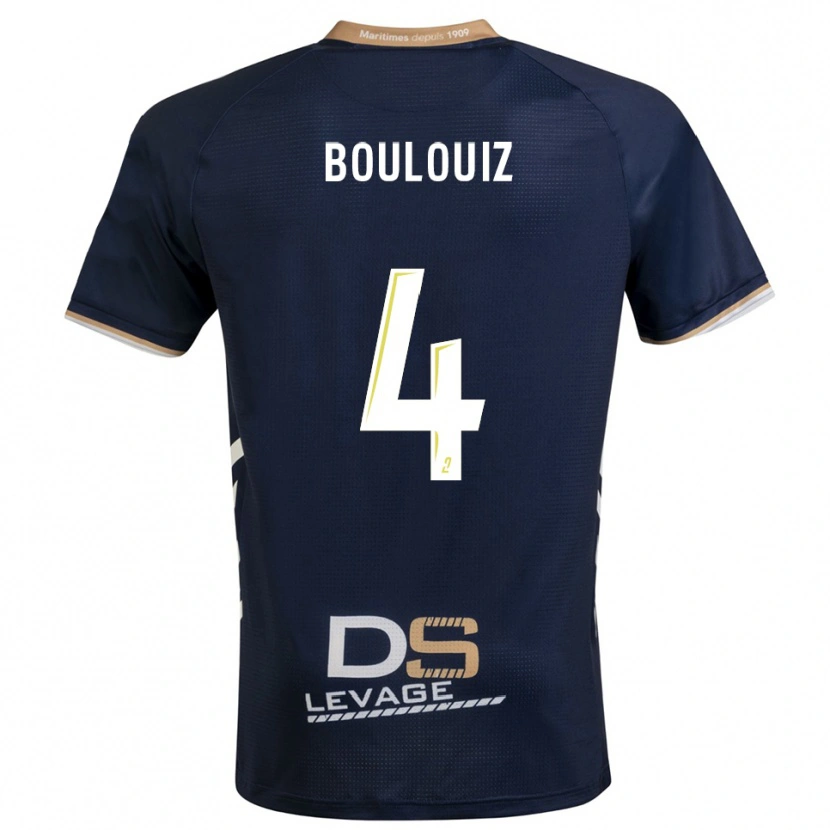 Danxen Women Salim Boulouiz #4 Navy Gold Home Jersey 2025/26 T-Shirt