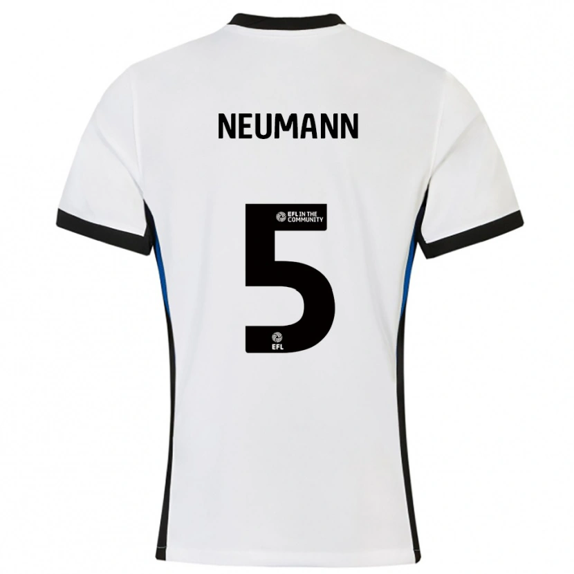 Danxen Women Phil Neumann #5 White Blue Away Jersey 2025/26 T-Shirt