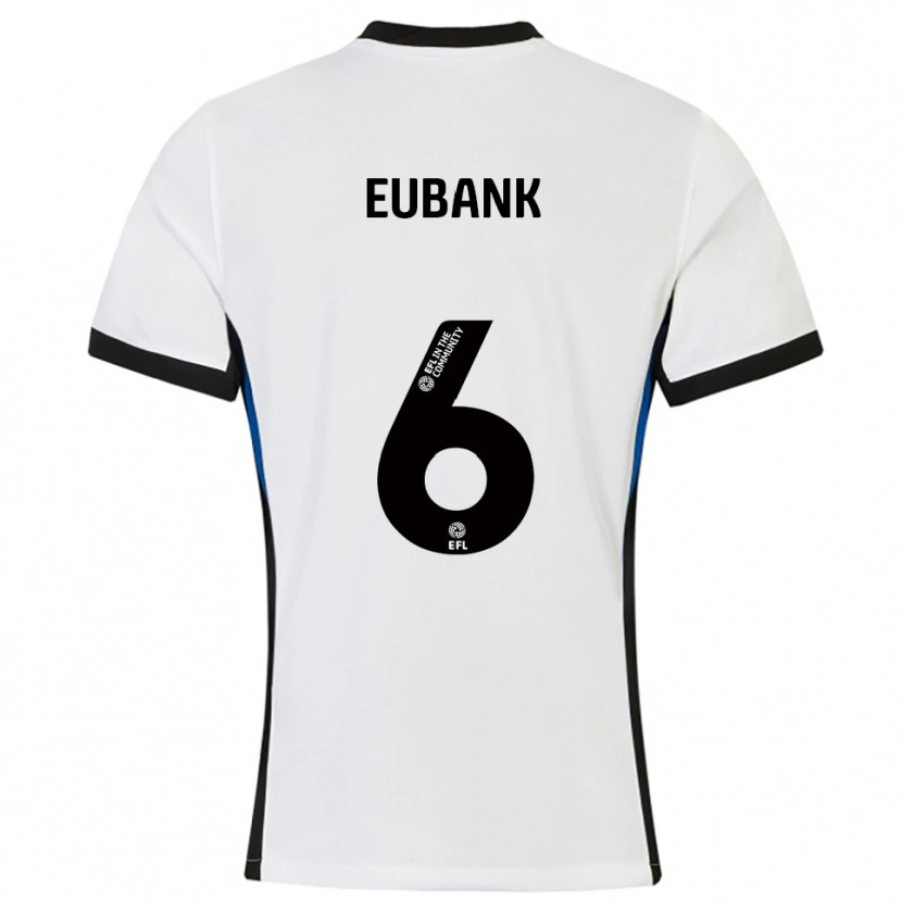 Danxen Women Cameron Eubank #6 White Blue Away Jersey 2025/26 T-Shirt