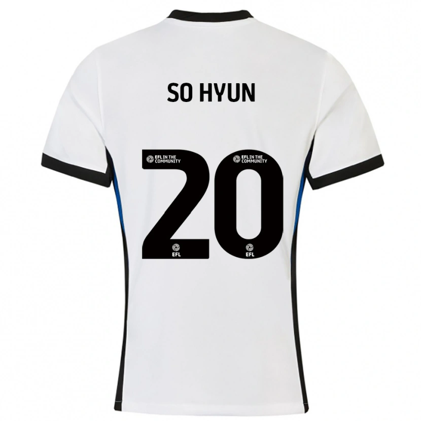 Danxen Women Cho So-Hyun #20 White Blue Away Jersey 2025/26 T-Shirt