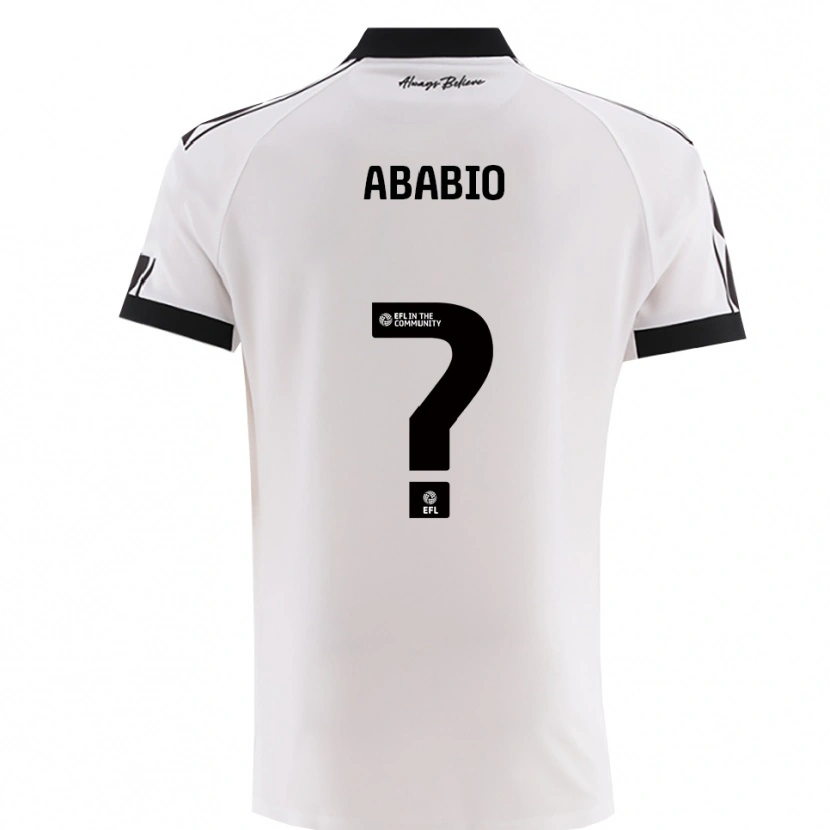 Danxen Women Derrick Ababio #0 White Black Away Jersey 2025/26 T-Shirt