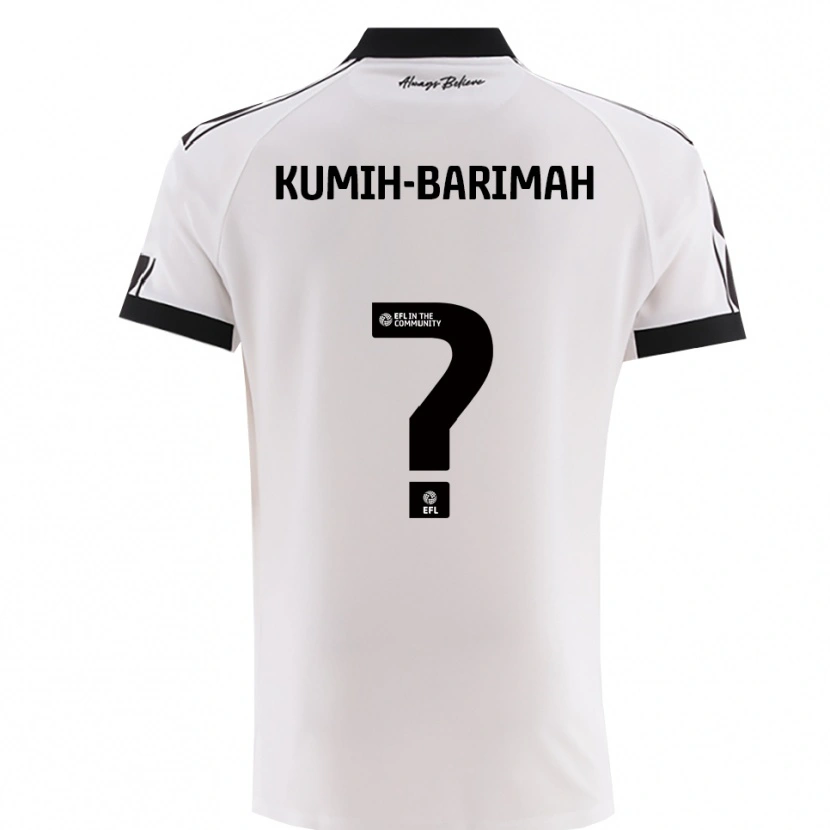 Danxen Women Desmond Kumih-Barimah #0 White Black Away Jersey 2025/26 T-Shirt