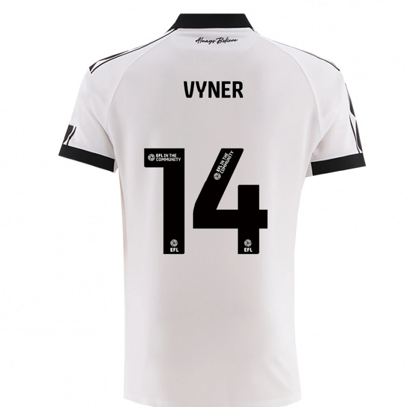 Danxen Women Zak Vyner #14 White Black Away Jersey 2025/26 T-Shirt