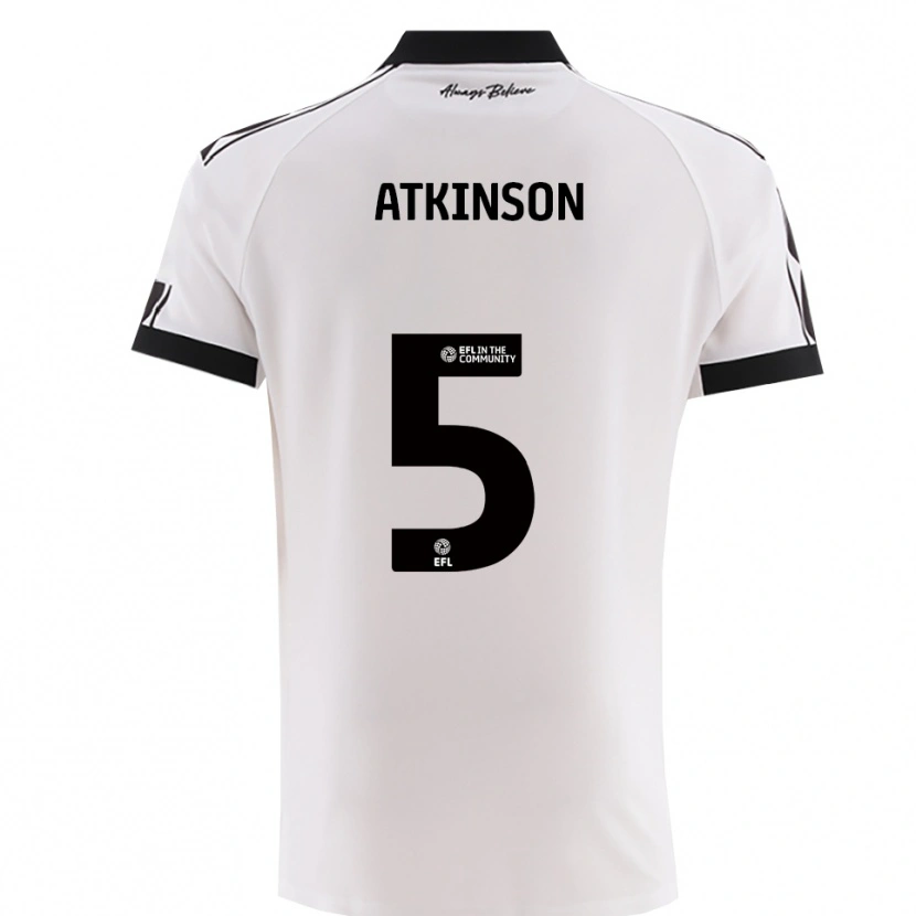 Danxen Women Rob Atkinson #5 White Black Away Jersey 2025/26 T-Shirt