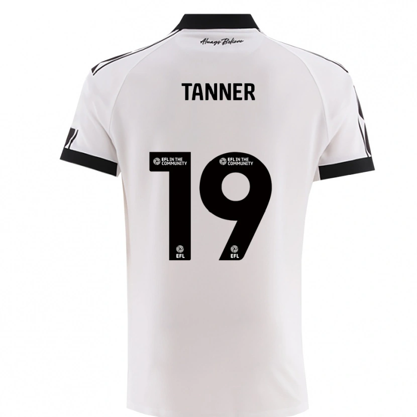 Danxen Women George Tanner #19 White Black Away Jersey 2025/26 T-Shirt
