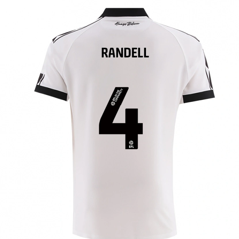 Danxen Women Adam Randell #4 White Black Away Jersey 2025/26 T-Shirt
