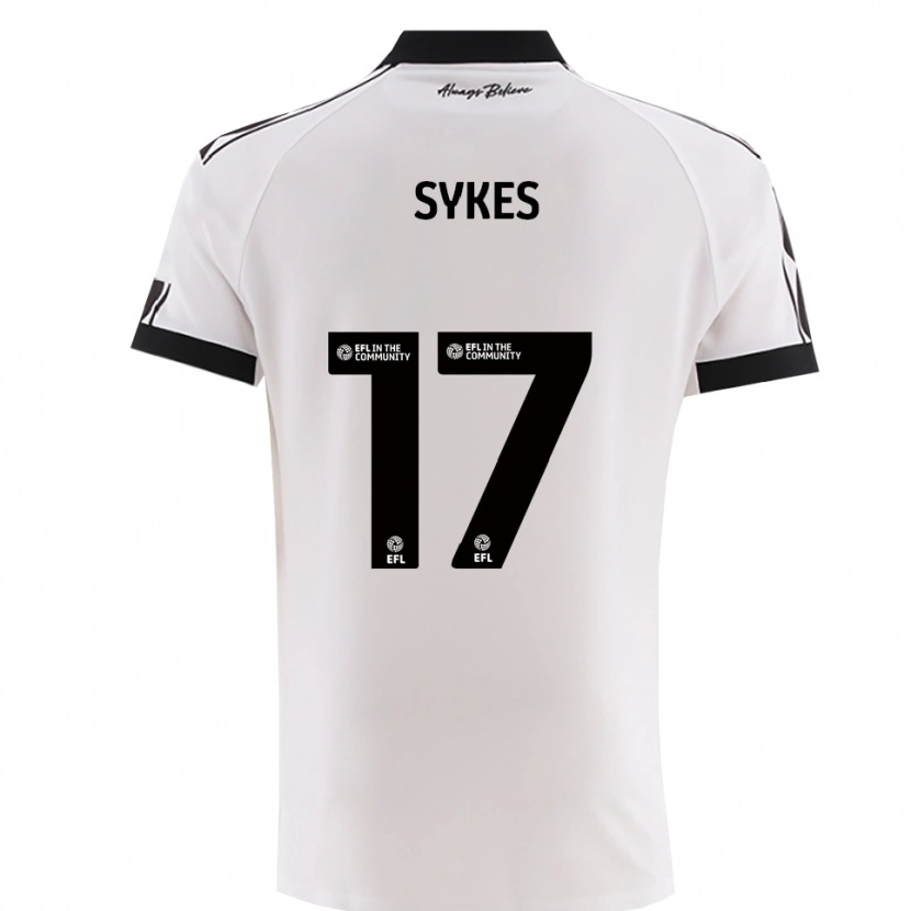 Danxen Women Mark Sykes #17 White Black Away Jersey 2025/26 T-Shirt
