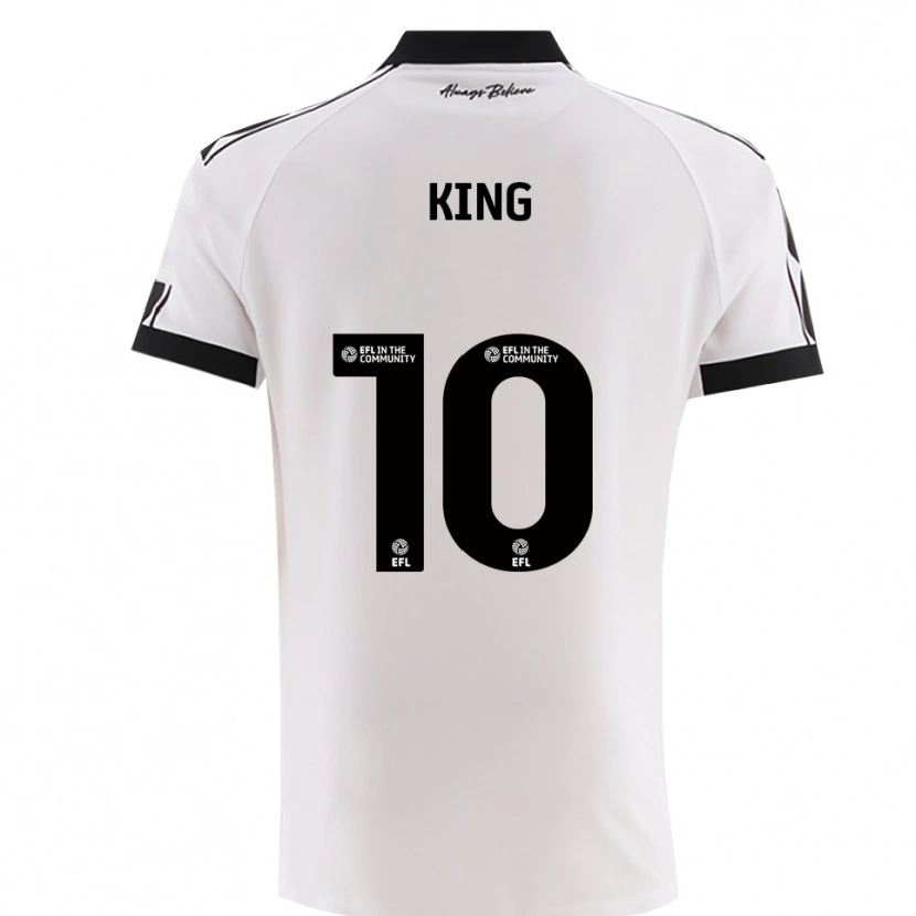 Danxen Women Andy King #10 White Black Away Jersey 2025/26 T-Shirt