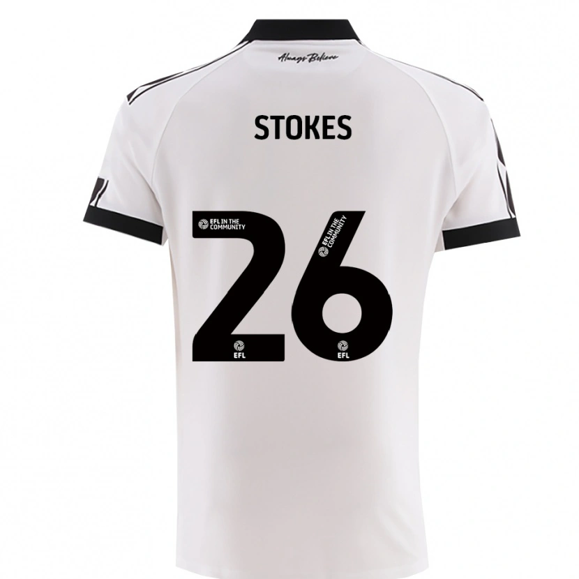 Danxen Women Josh Stokes #26 White Black Away Jersey 2025/26 T-Shirt