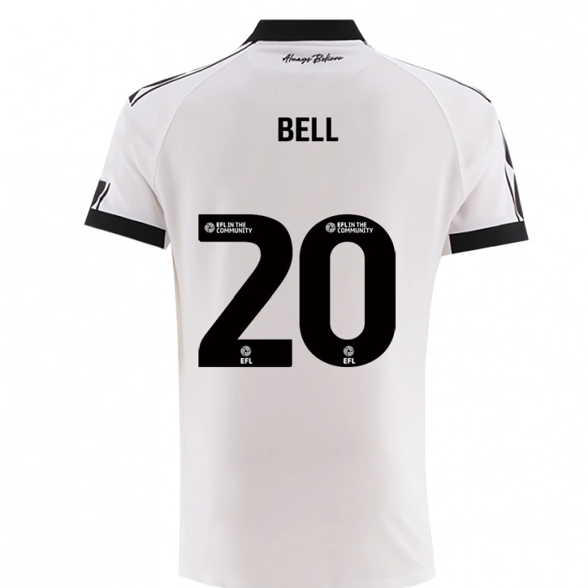 Danxen Women Sam Bell #20 White Black Away Jersey 2025/26 T-Shirt