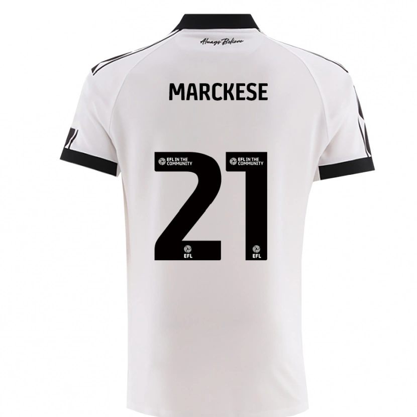 Danxen Women Kaylan Marckese #21 White Black Away Jersey 2025/26 T-Shirt