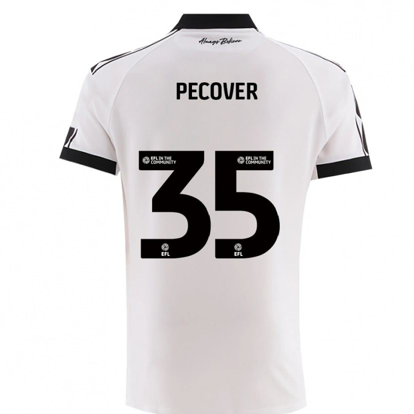 Danxen Women Leo Pecover #35 White Black Away Jersey 2025/26 T-Shirt